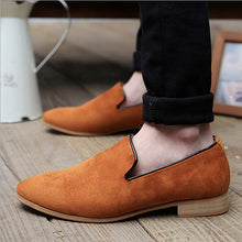 Men Fashion Vintage Leather Men's Flats Casual