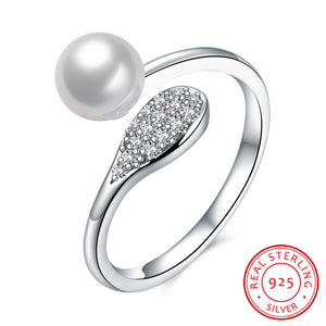 Sterling Silver Pearl ring